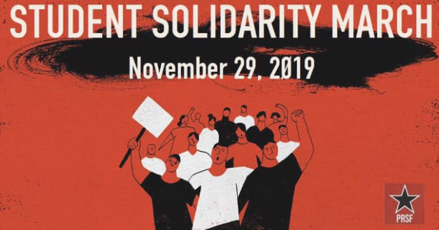 Student solidarity march