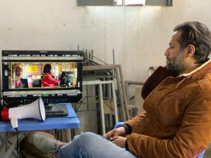 Behind the scenes: Director Saqib Khan, who has also co-written the script with Mohsin Ali